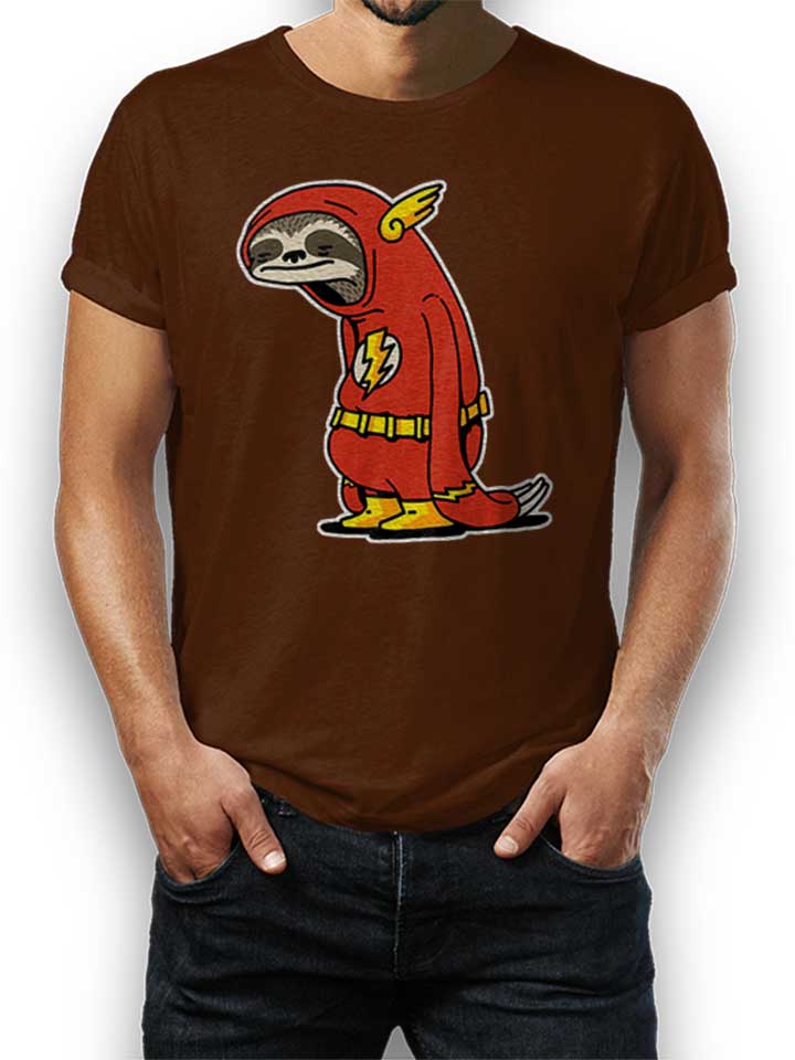 faultier-flash-t-shirt braun 1