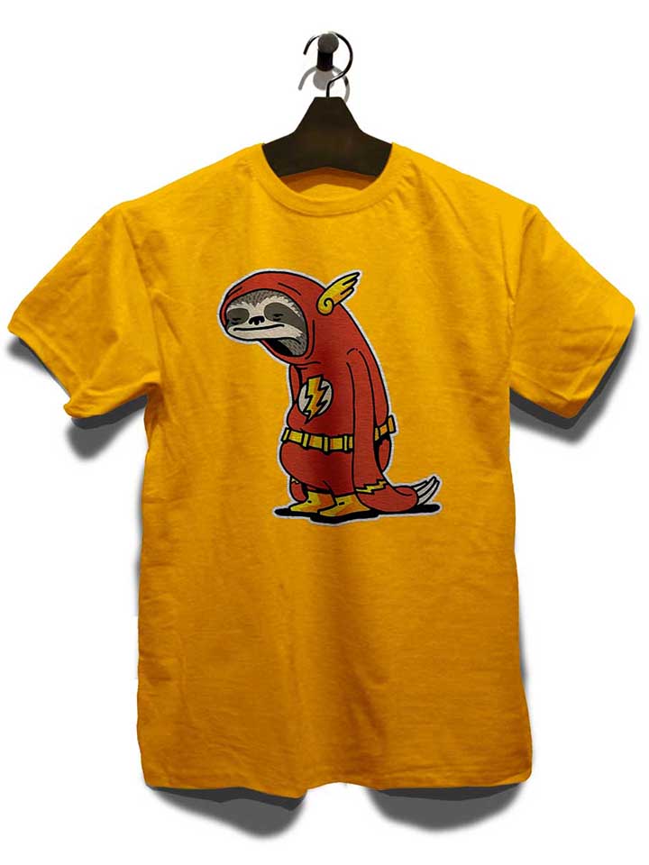 faultier-flash-t-shirt gelb 3