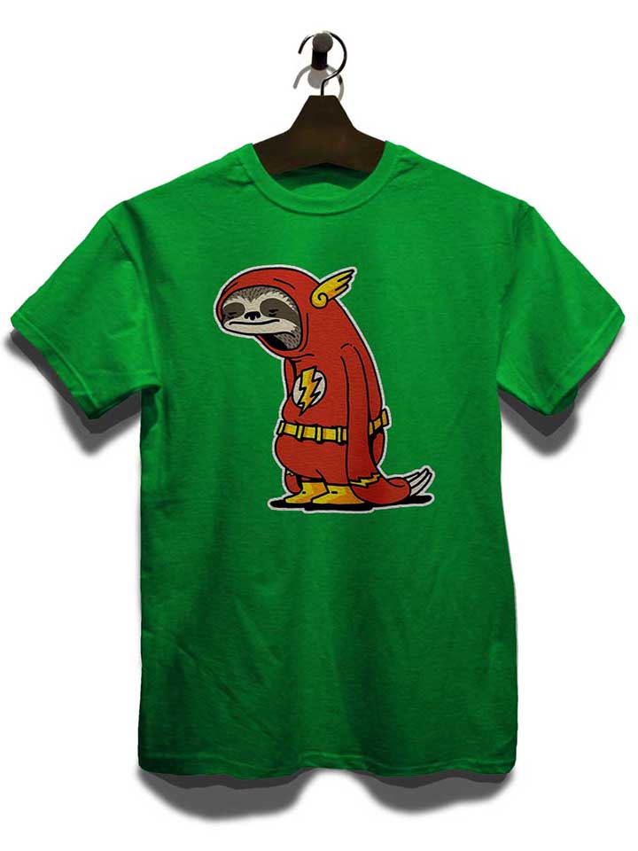 faultier-flash-t-shirt gruen 3