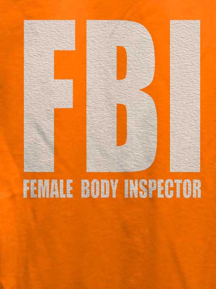 fbi-female-body-inspector-damen-t-shirt orange 4