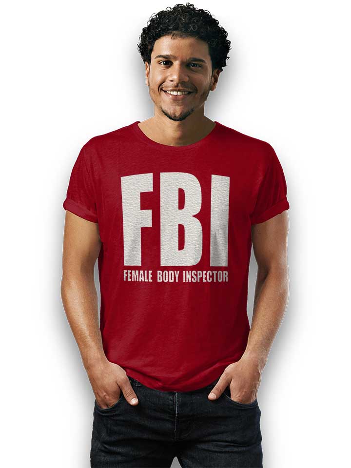 fbi-female-body-inspector-t-shirt bordeaux 2