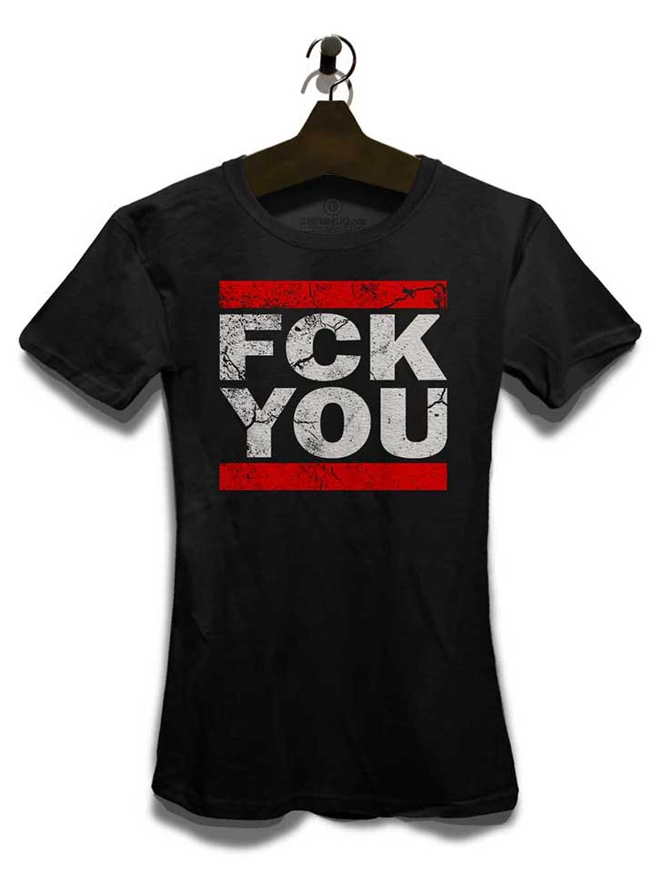 fck-you-vintage-damen-t-shirt schwarz 3