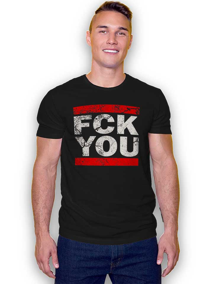 fck-you-vintage-t-shirt schwarz 2
