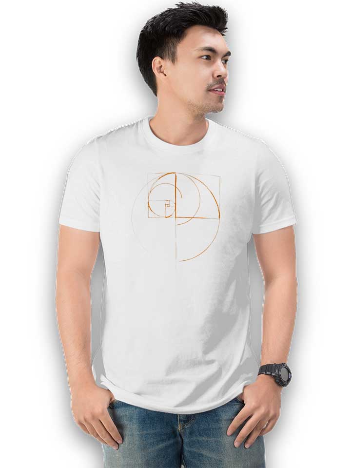 fibonacci-golden-ratio-circle-t-shirt weiss 2