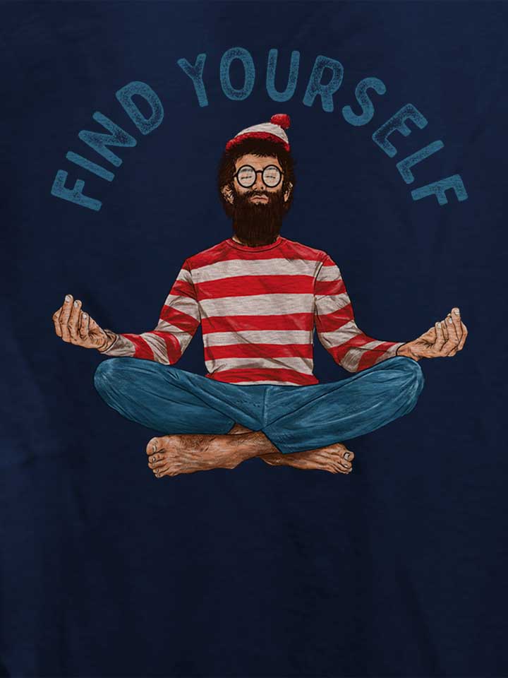 find-yourself-yoga-damen-t-shirt dunkelblau 4