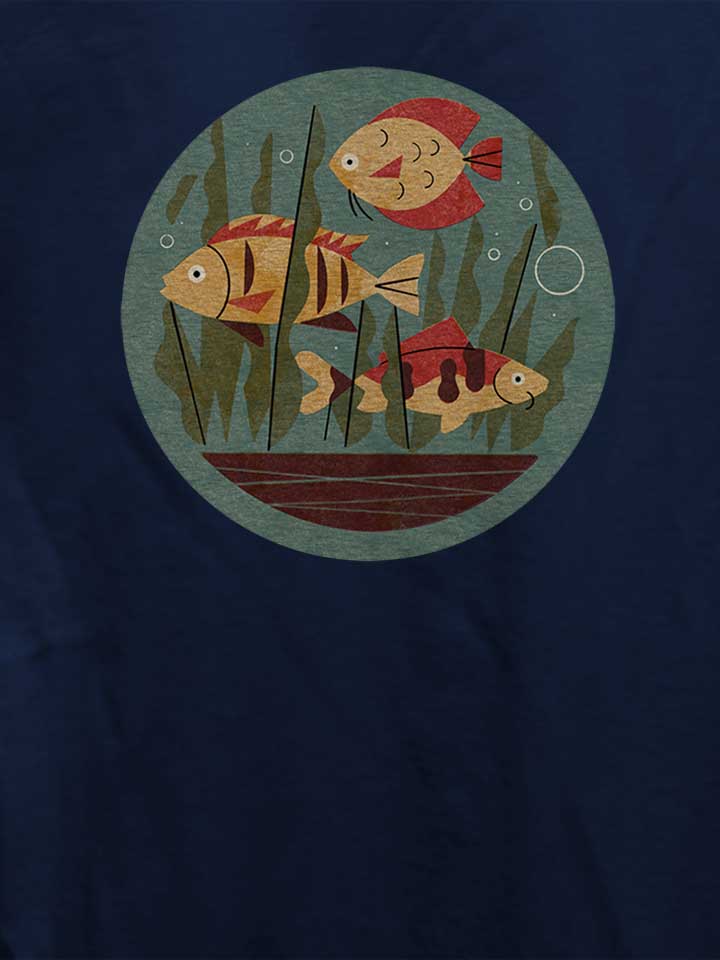 fish-and-seaweed-damen-t-shirt dunkelblau 4