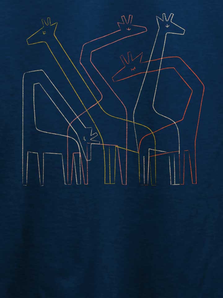 five-giraffes-t-shirt dunkelblau 4