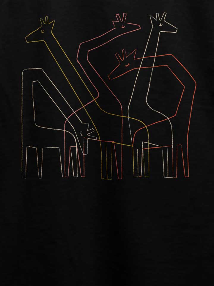 five-giraffes-t-shirt schwarz 4