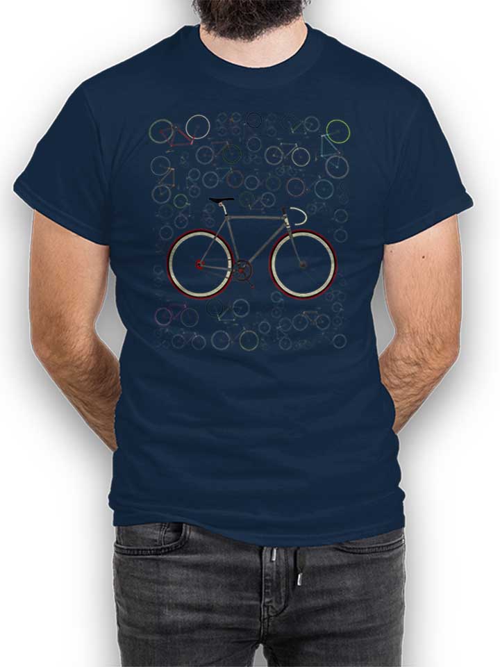 Fixie Bikes T-Shirt bleu-marine L
