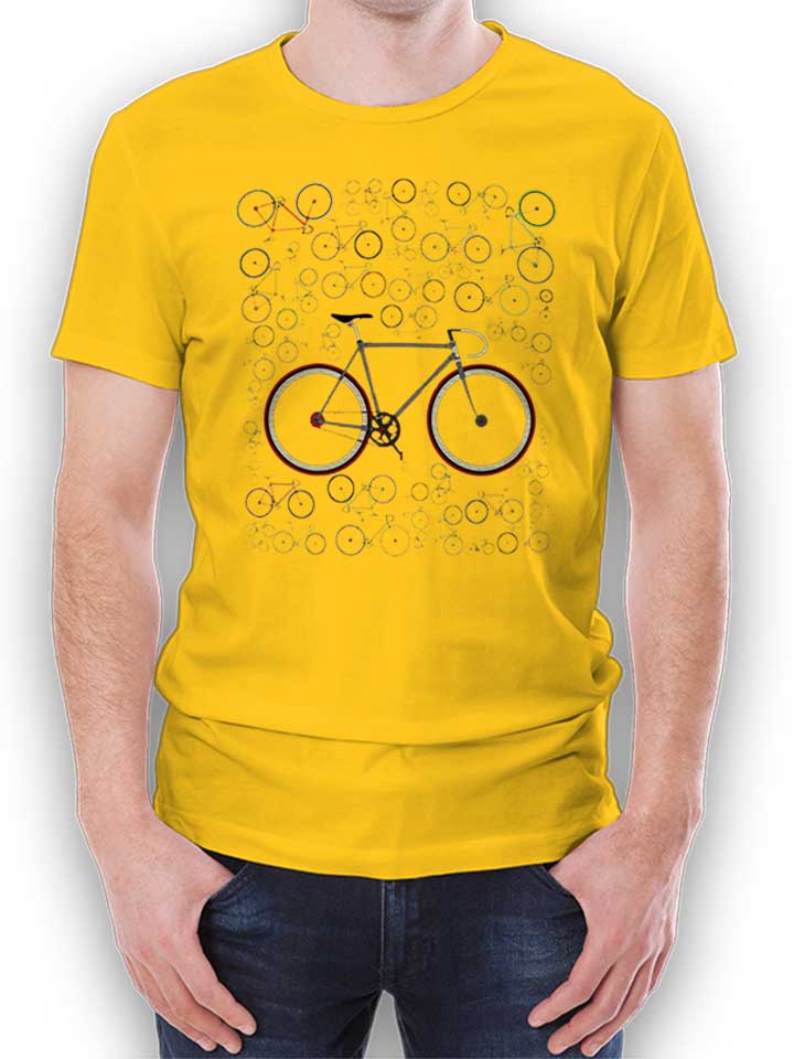 fixie-bikes-t-shirt gelb 1