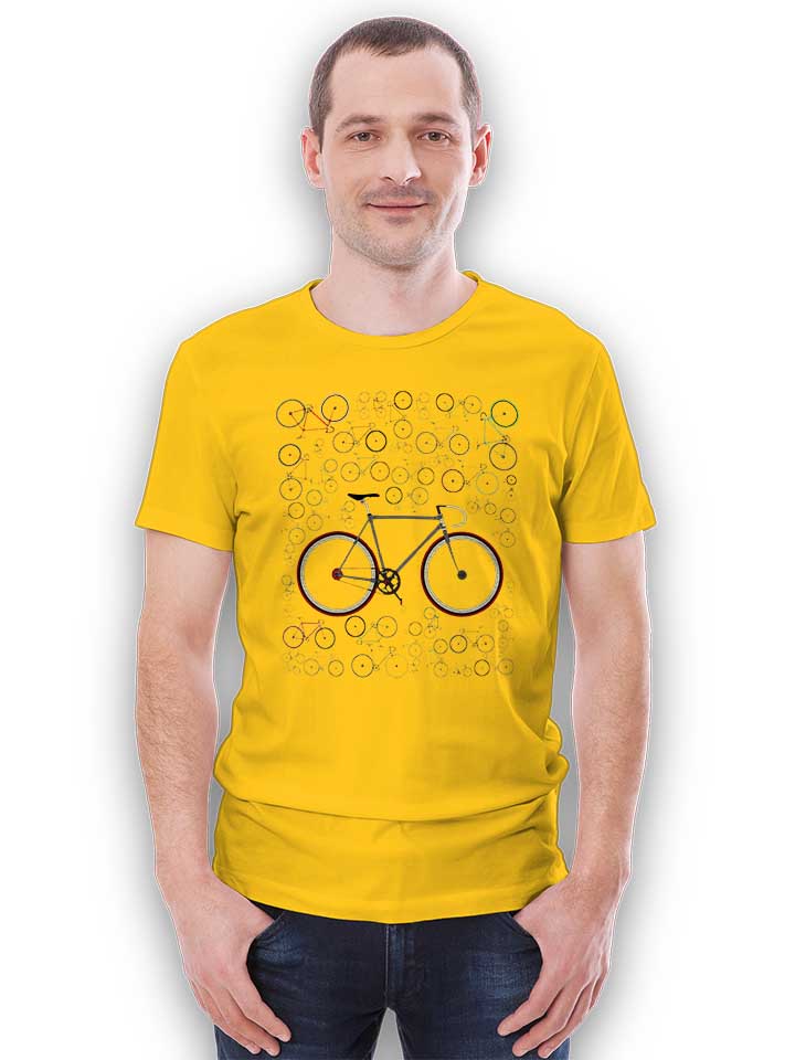 fixie-bikes-t-shirt gelb 2