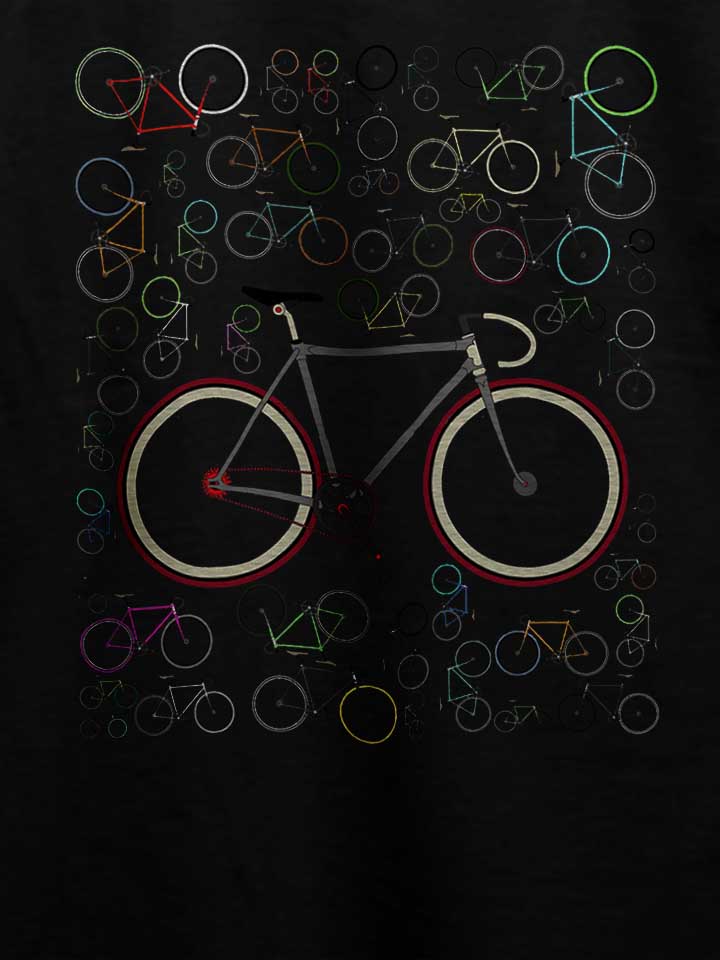 fixie-bikes-t-shirt schwarz 4