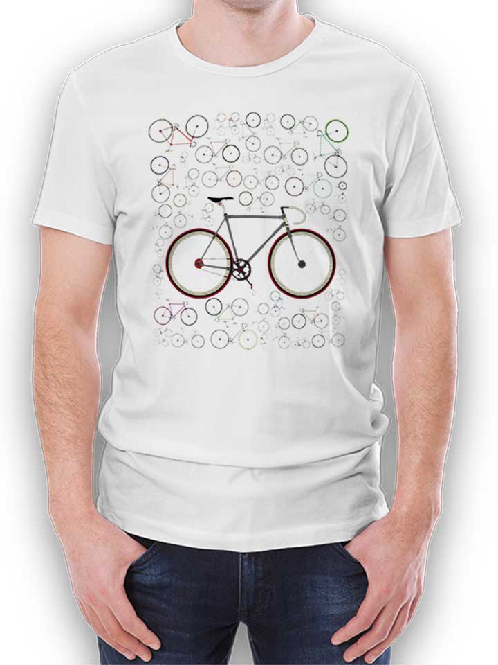 Fixie Bikes T-Shirt weiss L