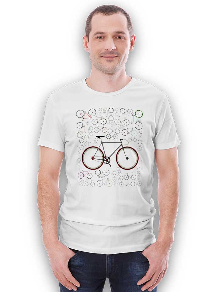 fixie-bikes-t-shirt weiss 2