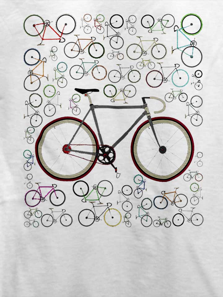 fixie-bikes-t-shirt weiss 4