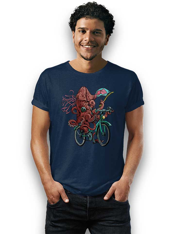 fixie-squid-t-shirt dunkelblau 2