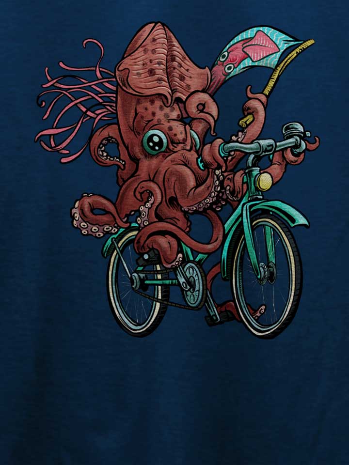 fixie-squid-t-shirt dunkelblau 4