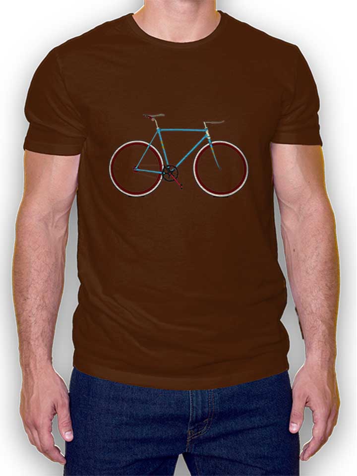 fixiebike-t-shirt braun 1