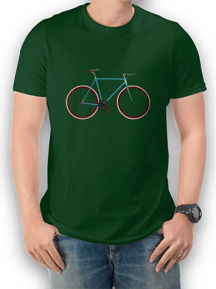 Fixiebike T-Shirt dunkelgruen L