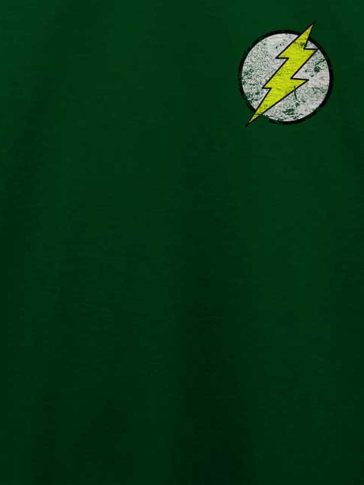 flash-logo-vintage-chest-print-t-shirt dunkelgruen 4
