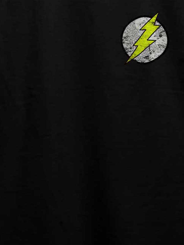 flash-logo-vintage-chest-print-t-shirt schwarz 4