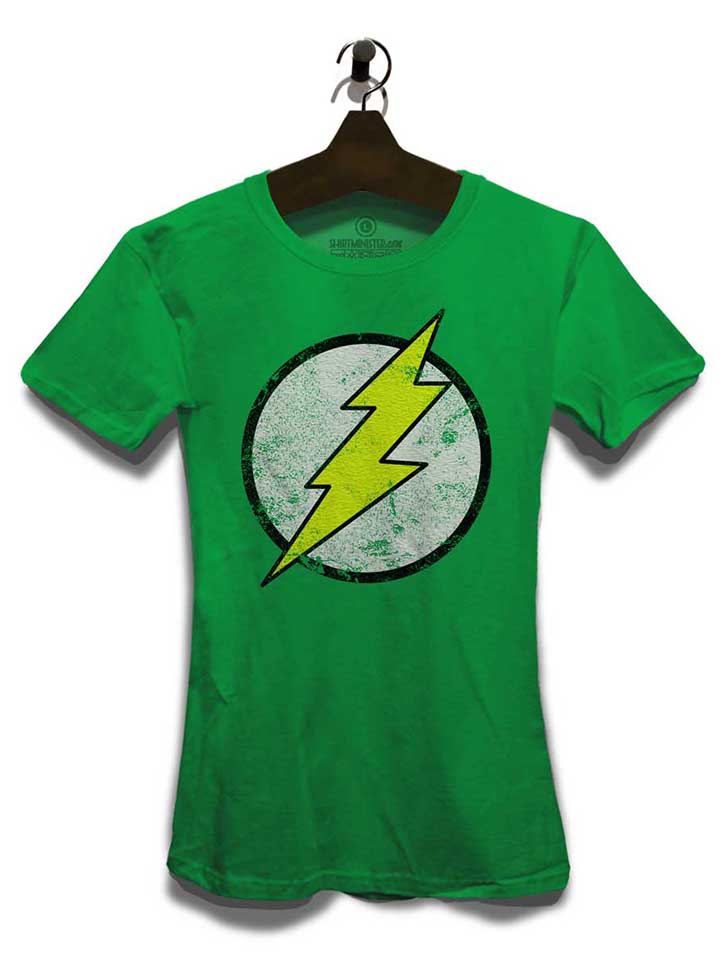 flash-logo-vintage-damen-t-shirt gruen 3
