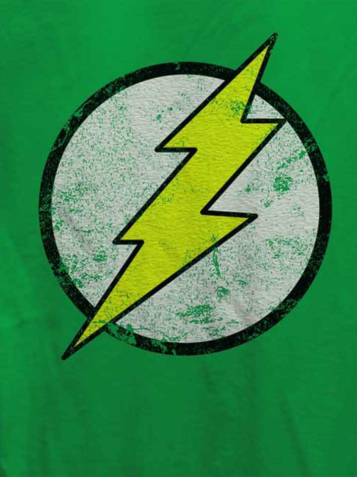 flash-logo-vintage-damen-t-shirt gruen 4