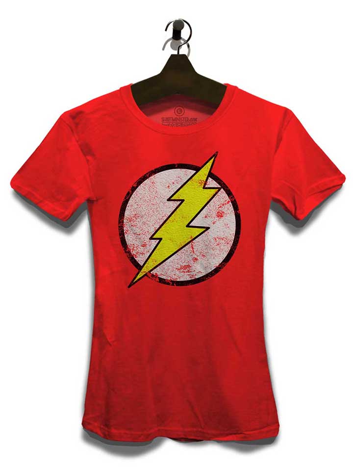 flash-logo-vintage-damen-t-shirt rot 3