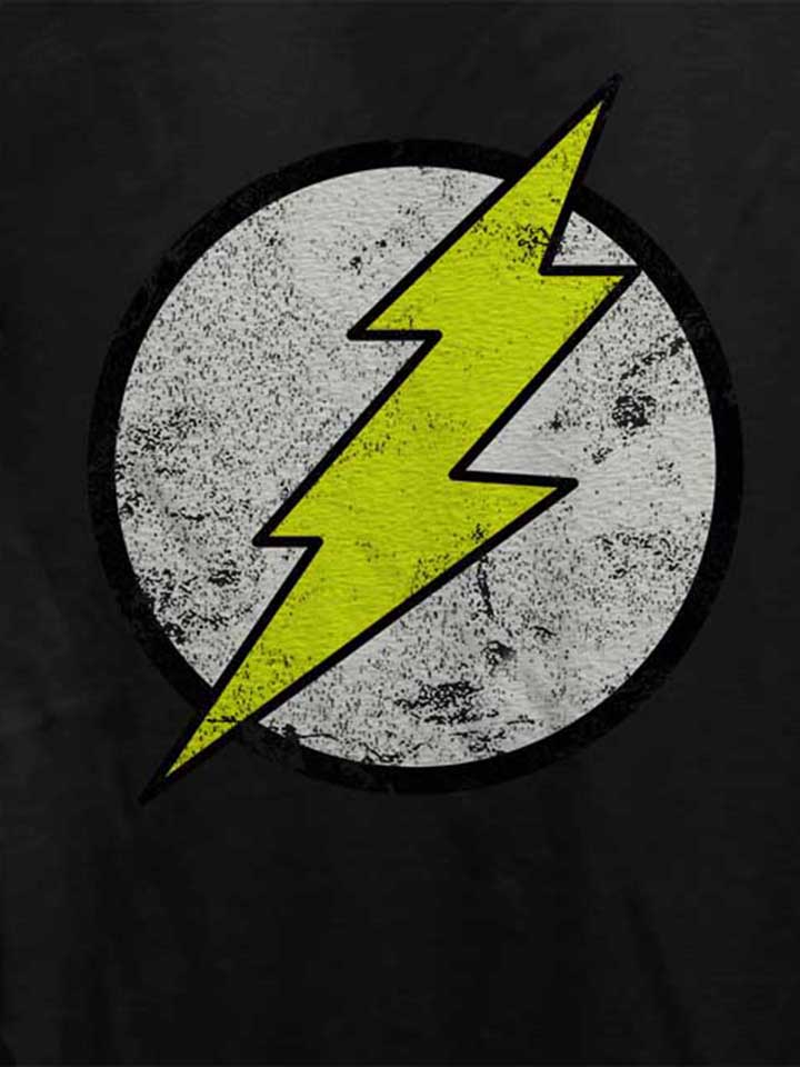 flash-logo-vintage-damen-t-shirt schwarz 4