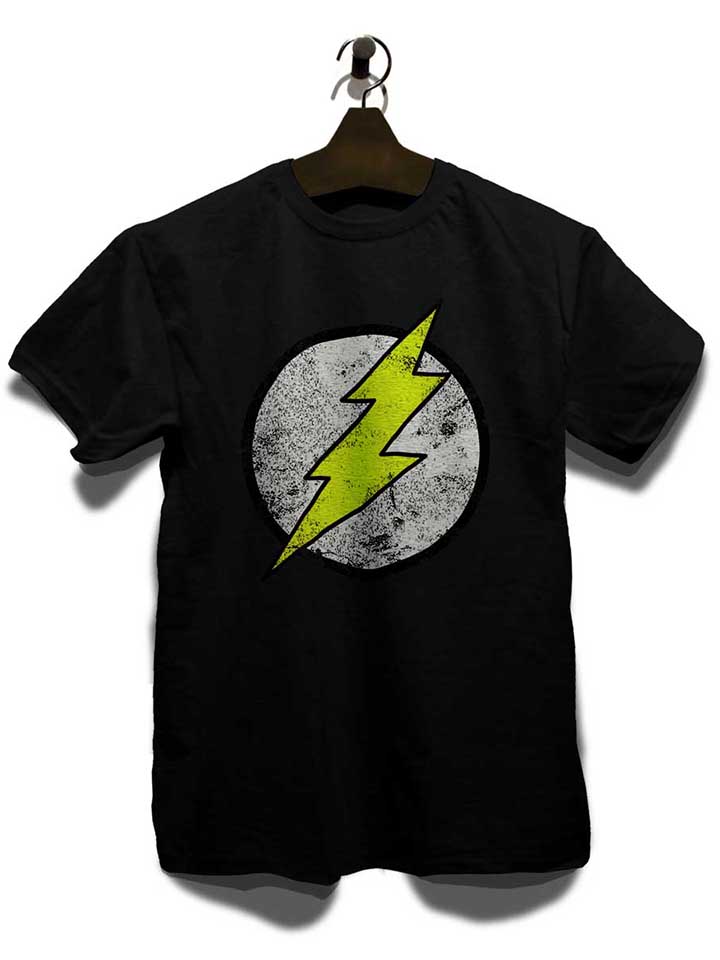 flash-logo-vintage-t-shirt schwarz 3