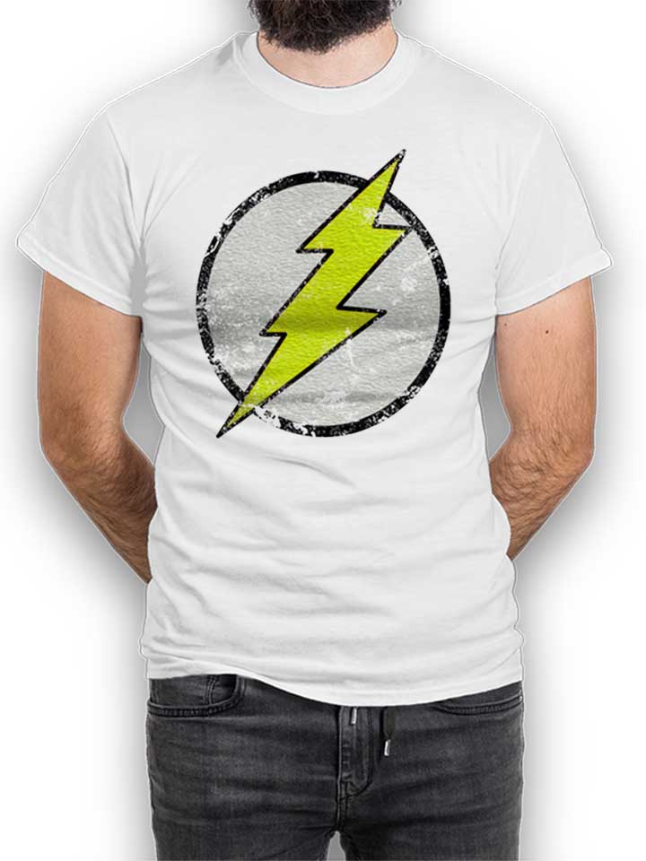 Flash Logo Vintage T-Shirt weiss L
