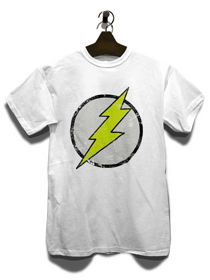 flash-logo-vintage-t-shirt weiss 3
