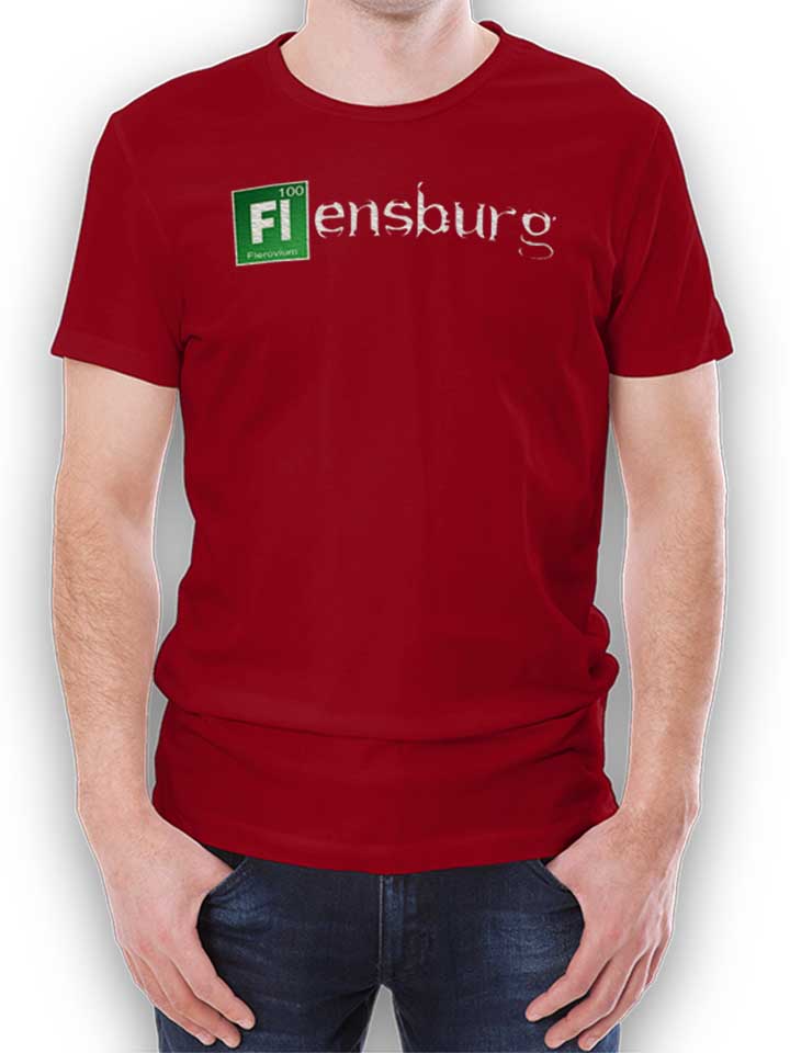 Flensburg T-Shirt maroon L