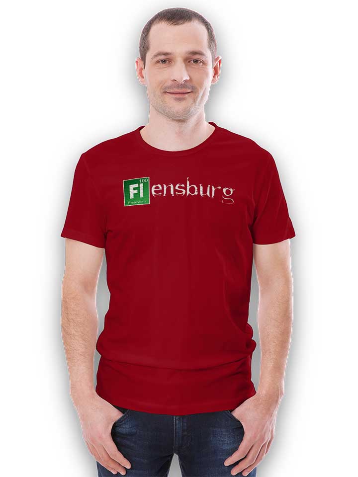 flensburg-t-shirt bordeaux 2
