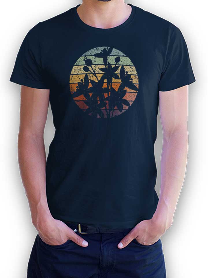 Flower And Vintage Sunset T-Shirt