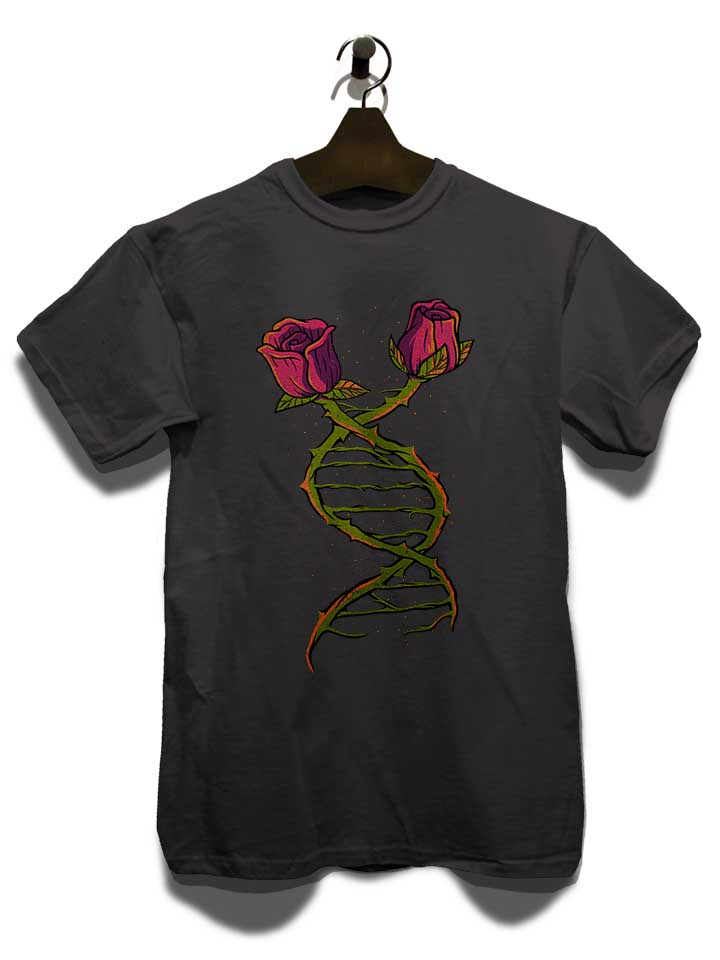 flower-dna-t-shirt dunkelgrau 3