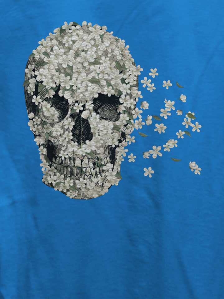 flower-skull-02-damen-t-shirt royal 4