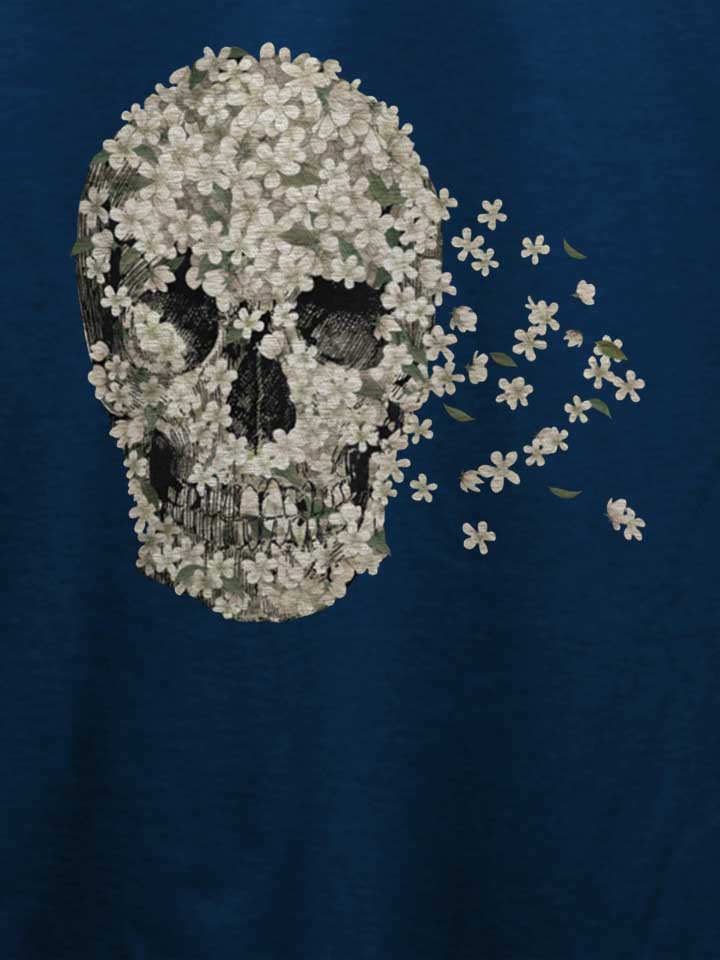 flower-skull-02-t-shirt dunkelblau 4