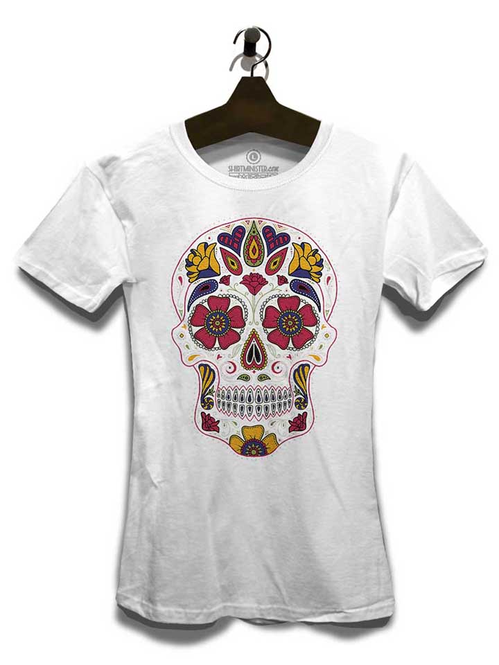 flower-skull-damen-t-shirt weiss 3