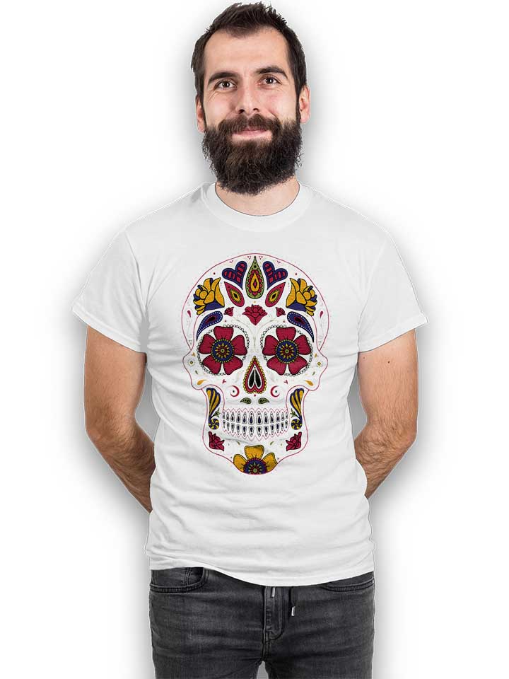 flower-skull-t-shirt weiss 2