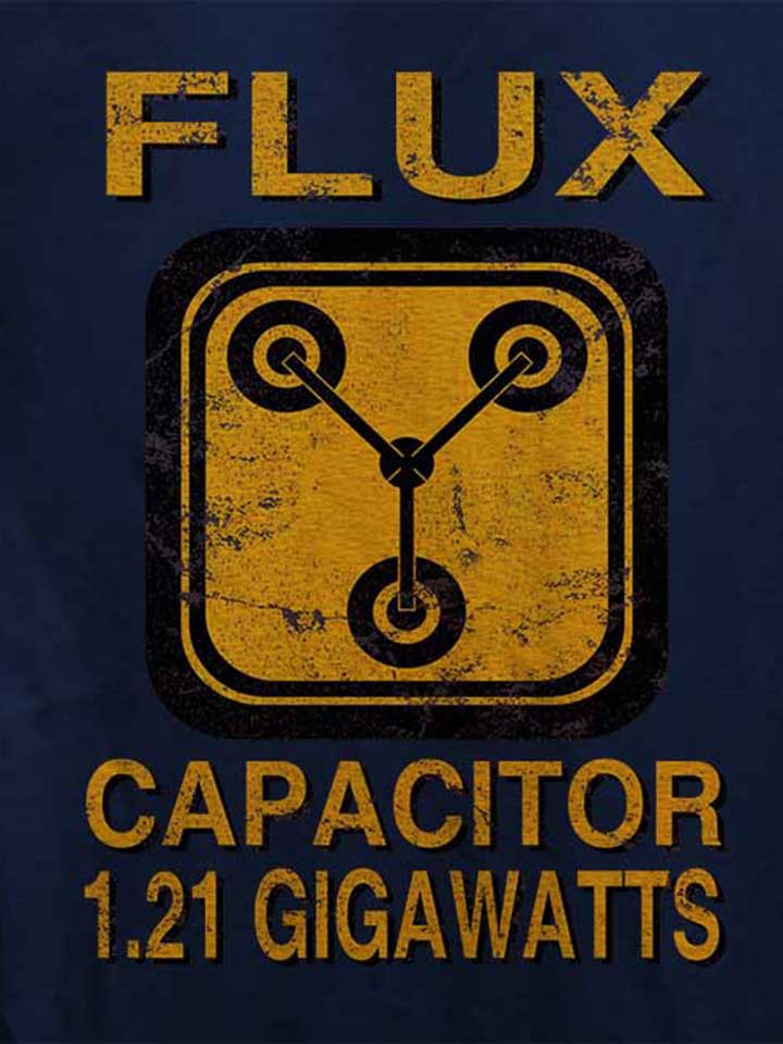 flux-capacitor-back-to-the-future-damen-t-shirt dunkelblau 4