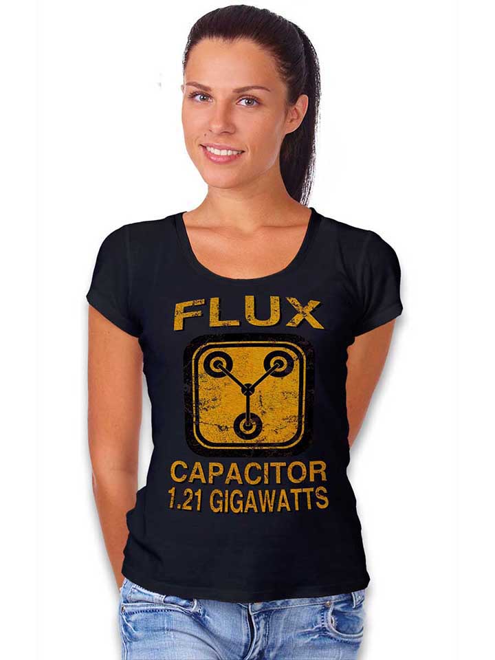 flux-capacitor-back-to-the-future-damen-t-shirt schwarz 2