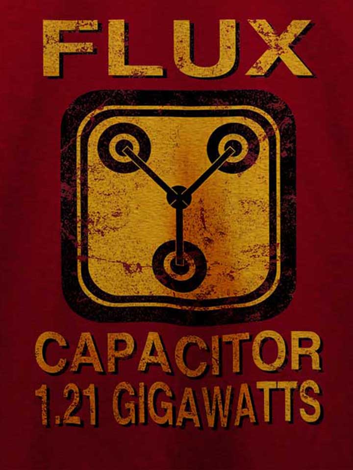 flux-capacitor-back-to-the-future-t-shirt bordeaux 4
