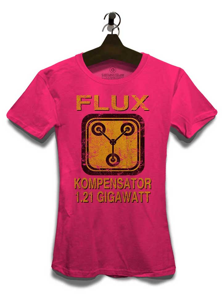 flux-kompensator-zurueck-in-die-zukunft-damen-t-shirt fuchsia 3