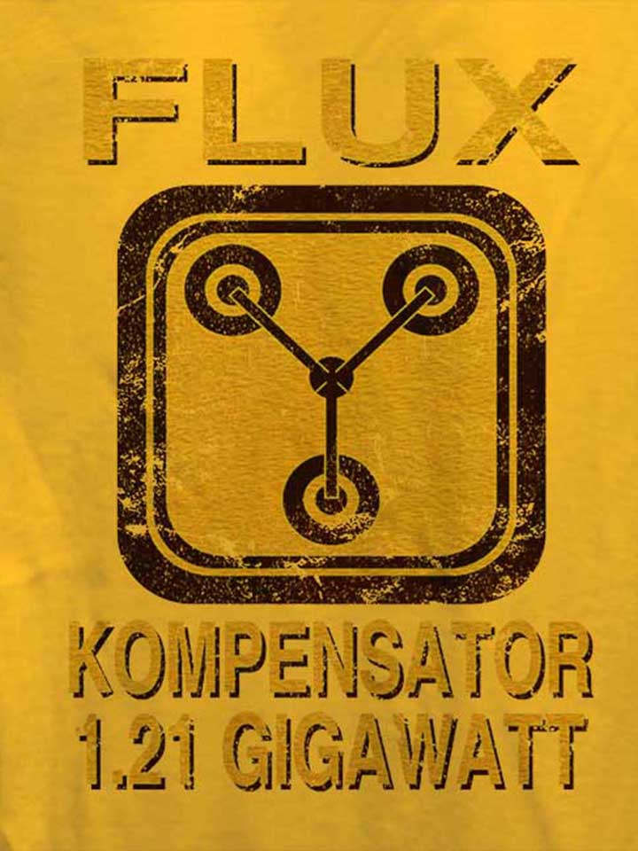 flux-kompensator-zurueck-in-die-zukunft-damen-t-shirt gelb 4