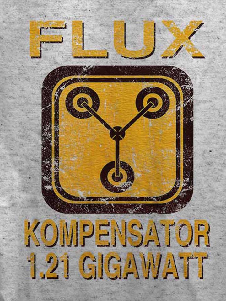 flux-kompensator-zurueck-in-die-zukunft-damen-t-shirt grau-meliert 4