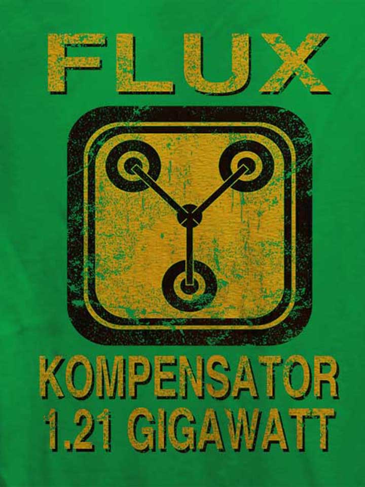 flux-kompensator-zurueck-in-die-zukunft-damen-t-shirt gruen 4