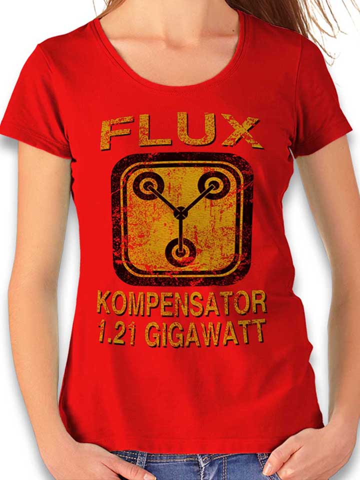 Flux Kompensator Zurueck In Die Zukunft Womens T-Shirt red L