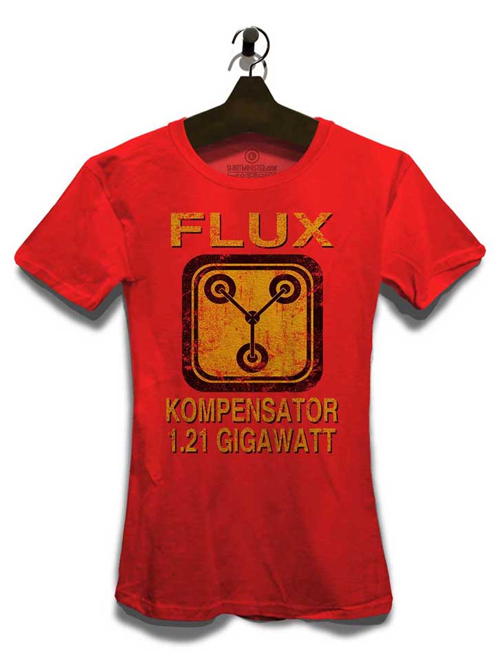 flux-kompensator-zurueck-in-die-zukunft-damen-t-shirt rot 3