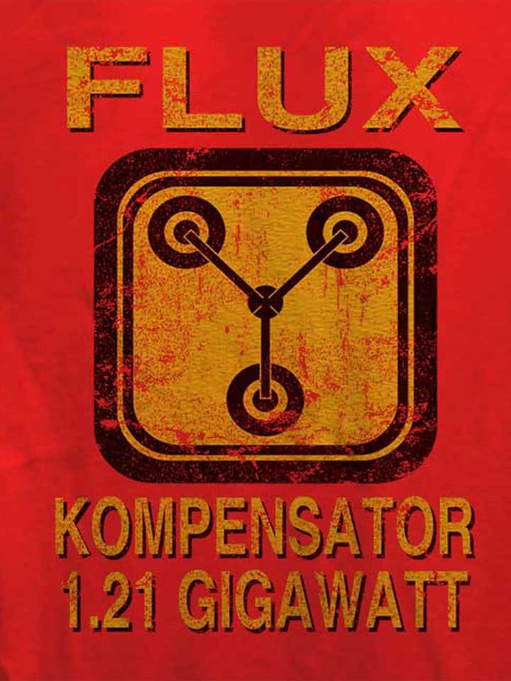flux-kompensator-zurueck-in-die-zukunft-damen-t-shirt rot 4